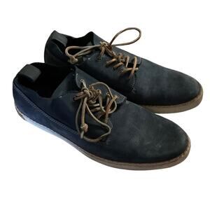 Blackstone Kurt Suede Leather Lace Up Shoes Size 45 Navy
